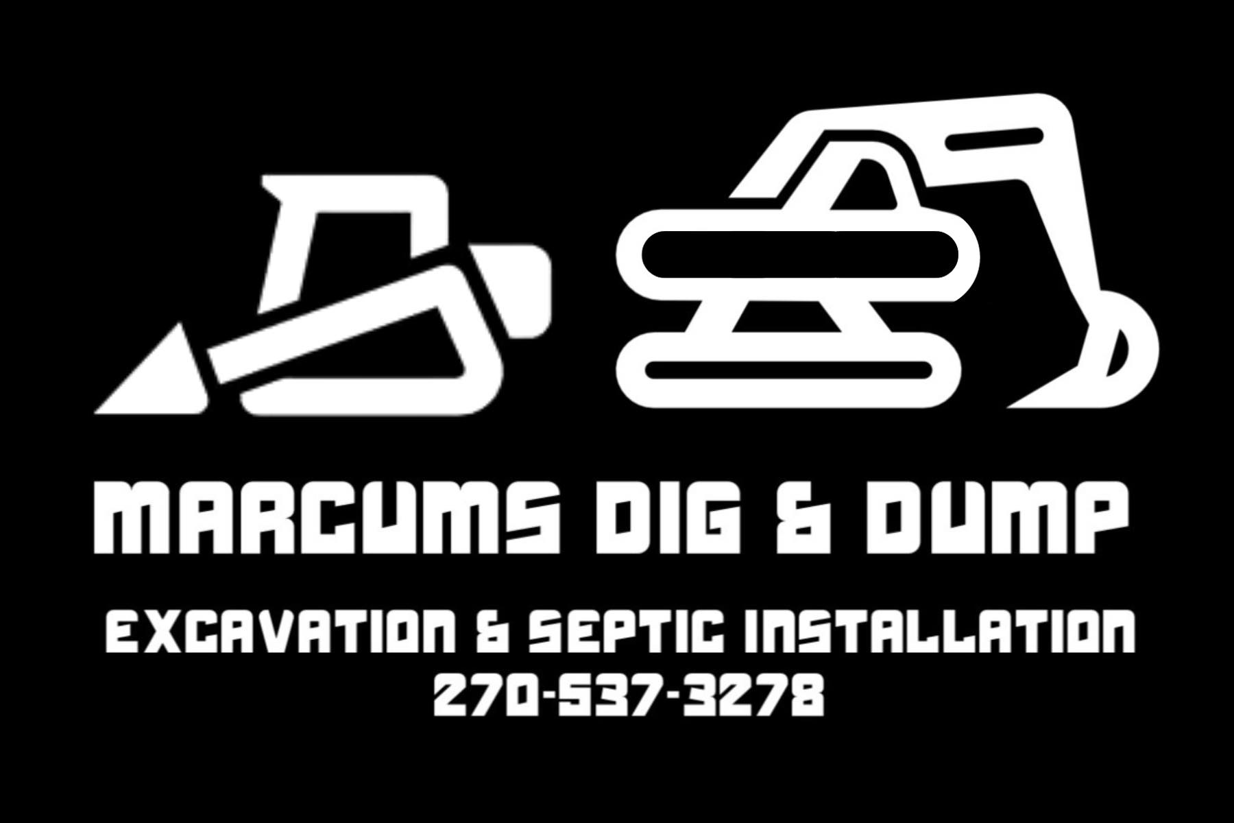 Marcum's Dig and Dump logo